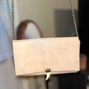 Tan over the shoulder bag